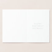 Carte Dorée Baignades plongeurs avec requins Anniversaire ou N (Intérieur)