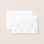 Carte Dorée Baise rose (Devant avec enveloppe)