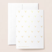 Carte Dorée Baise rose (Derrière avec enveloppe)