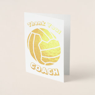 Carte Dorée Ball Thème Netball Coach Merci Or