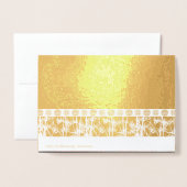 Carte Dorée Bamboos Silhouette Chinois Nouvel An Luxe GC (Derrière avec enveloppe)