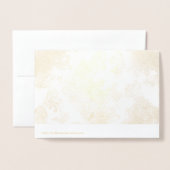 Carte Dorée baroque (Derrière avec enveloppe)