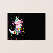 Carte Dorée Beau anniversaire axolotl (Intérieur)