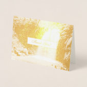 Carte Dorée Beau Merci cascade (Devant)