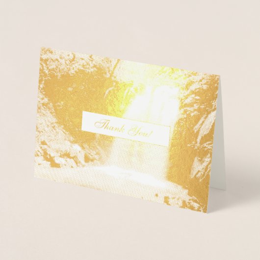 Carte Dorée Beau Merci cascade (Devant)