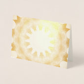 Carte Dorée Beau soleil (Devant)