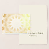 Carte Dorée Beau soleil (Affichage)