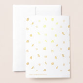Carte Dorée Beaux oiseaux colorés (Derrière avec enveloppe)