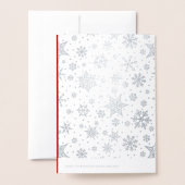 Carte Dorée Bébé Jésus Peinture Luxe Noël (Derrière avec enveloppe)