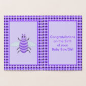 Carte Dorée Bébé mou Bee Neutre Félicitations (Intérieur)
