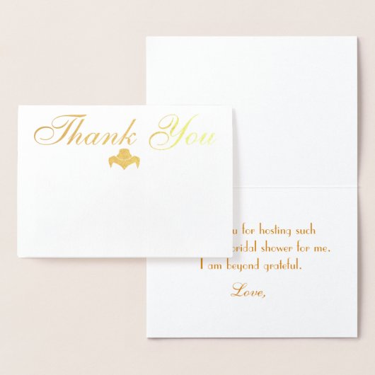 Carte Dorée Belle Fête des mariées (Affichage)