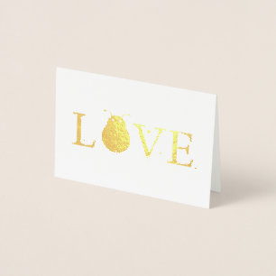 Carte Dorée Belle Foil 'Love Bug'