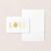 Carte Dorée Belle Foil 'Love Bug' (Affichage)