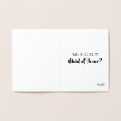 Carte Dorée Besoin d'aide - Proposition amusante de servante d (Intérieur)