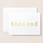 Carte Dorée Bienheureux Feuilles de l'érable à huile Salutatio (Devant avec enveloppe)