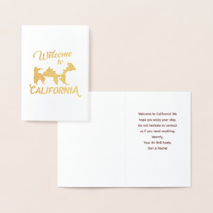 Carte Dorée Bienvenue à California Bear Forest