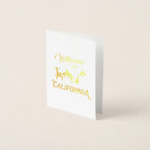 Carte Dorée Bienvenue à California Bear Forest (Devant)