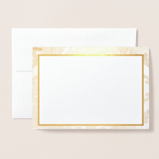 Carte Dorée bleu (Devant avec enveloppe)