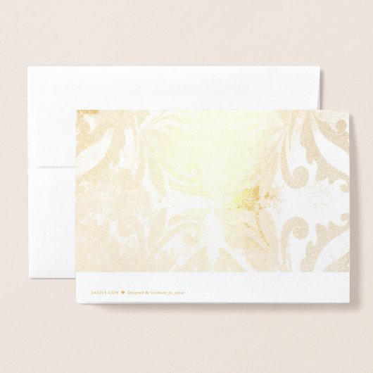 Carte Dorée bleu (Derrière avec enveloppe)