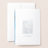 Carte Dorée Blue Dragon Pastel Art Anniversaire (Derrière avec enveloppe)