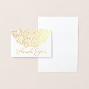 Carte Dorée Bohème Glam Gold Mandala Script
