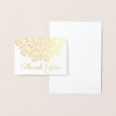 Carte Dorée Bohème Glam Gold Mandala Script (Affichage)