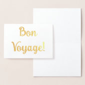 Carte Dorée Bon Voyage ! (Affichage)
