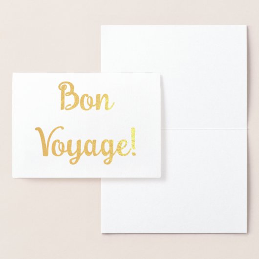 Carte Dorée Bon Voyage ! (Affichage)
