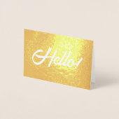 Carte Dorée Bonjour ! (Devant)