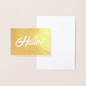 Carte Dorée Bonjour ! (Affichage)