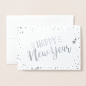 Carte Dorée Bonne année (Devant avec enveloppe)