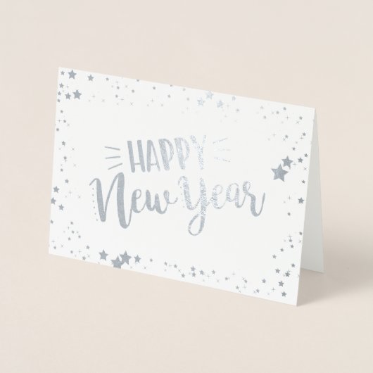 Carte Dorée Bonne année (Devant)