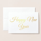 Carte Dorée Bonne année (Devant avec enveloppe)