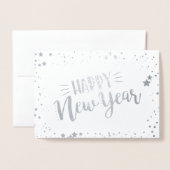 Carte Dorée Bonne année (Devant avec enveloppe)