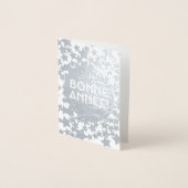 Carte Dorée Bonne Année - French New Year (Devant)