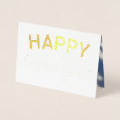 Carte Dorée Bonne année - photo de votre enfant (Devant)