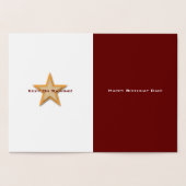 Carte dorée bonne anniversaire papa (Intérieur)