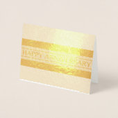 Carte Dorée Bonne bande Anniversaire (Devant)