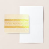 Carte Dorée Bonne bande Anniversaire (Affichage)