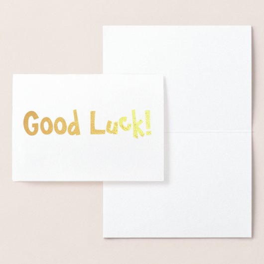 Carte Dorée Bonne Chance ! (Affichage)