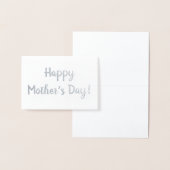 Carte Dorée Bonne fête des mères (Affichage)