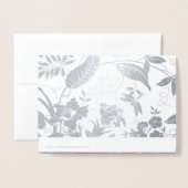 Carte Dorée Bonne fête des mères. Nom personnalisé Luxe (Derrière avec enveloppe)