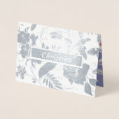 Carte Dorée Bonne fête des mères. Nom personnalisé Luxe (Devant)