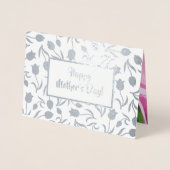 Carte Dorée Bonne fête des mères. Peinture Tulip Luxe (Devant)