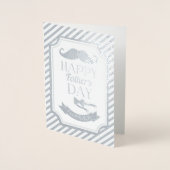 Carte Dorée Bonne Fête des pères (Devant)