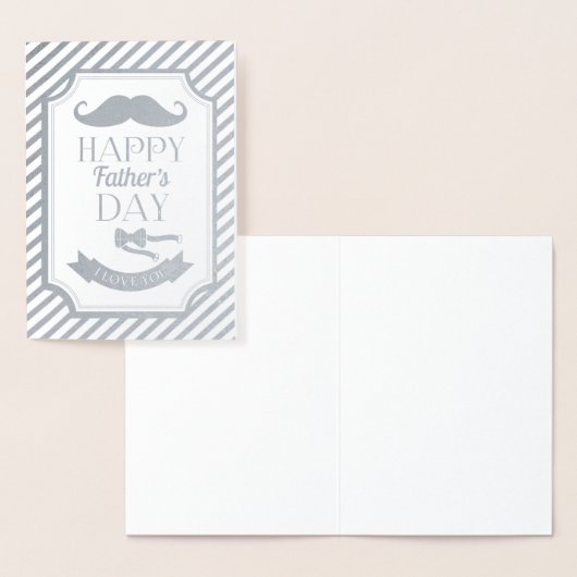 Carte Dorée Bonne Fête des pères (Affichage)