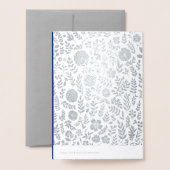 Carte Dorée Bonne Pâque. Étoile de David et Kiddush (Derrière avec enveloppe)