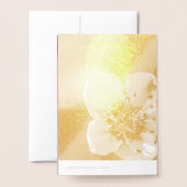 Carte Dorée Bonne Pâques à votre famille ! (Derrière avec enveloppe)