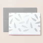 Carte Dorée Bonnes Fêtes de luxe personnalisé (Derrière avec enveloppe)