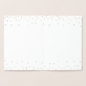 Carte Dorée Bonnes Fêtes décoratives de flocon de neige Noël (Intérieur)